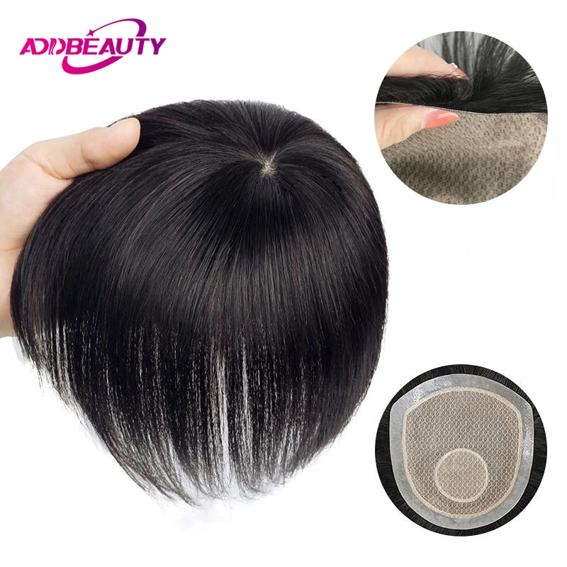 Toupee Color: 8R#, Toupee Density: 100%, Length: 6 inches - Silk Base Men's Capillary Prosthesis Swiss Lace PU Base Man Toupee 100% Remy Human Hair Wigs Straight Hair System Natural Hair