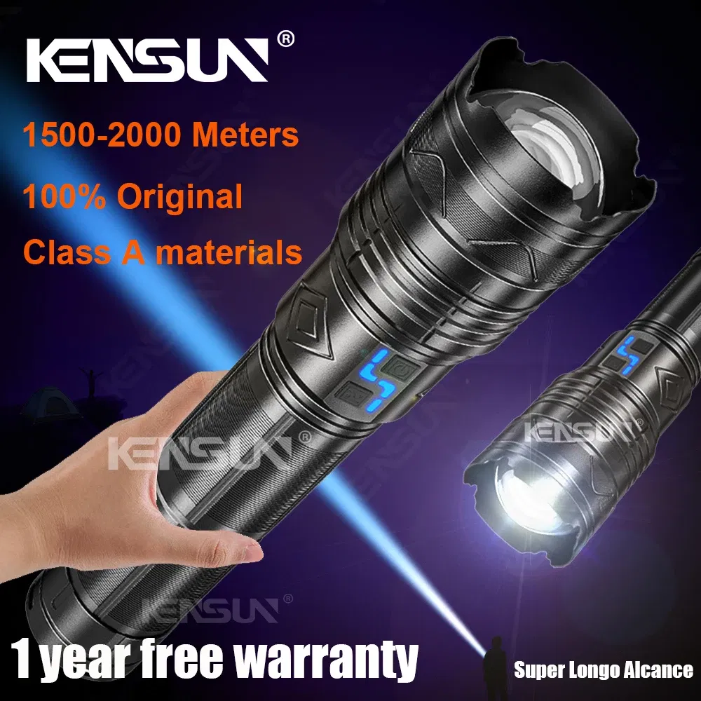 Emitting Color: green - High Power Tactical Rechargeable led flashlight long range very powerful Lantern 100W usb charging lamp Torch with indicator