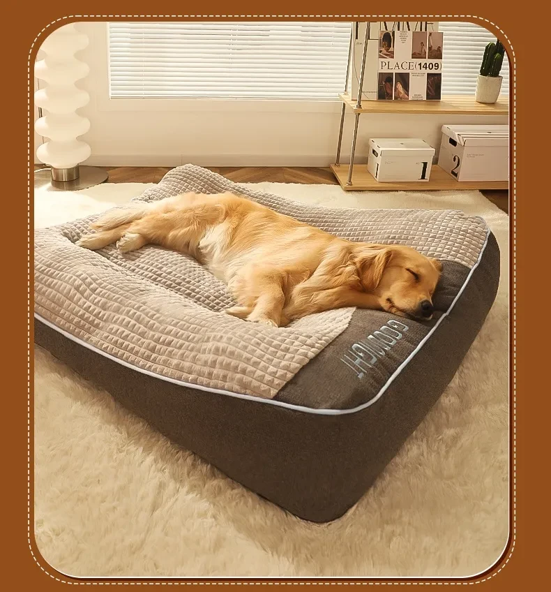 Kennel Four Seasons Universal Medium Large Dog Pet Sofa Golden Retriever Mattress Nest Winter Warm