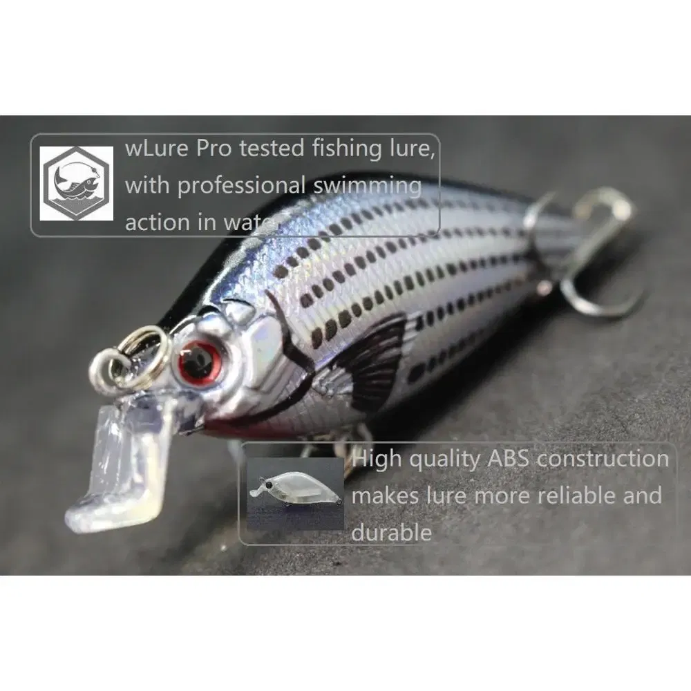 Color: Clear - wLure Fishing Lures 6.4cm 8.6g Crankbait Wobbler Hard Bait Pike Fishing Carp Artificial Bait 2023 Colors Fake Lure C503