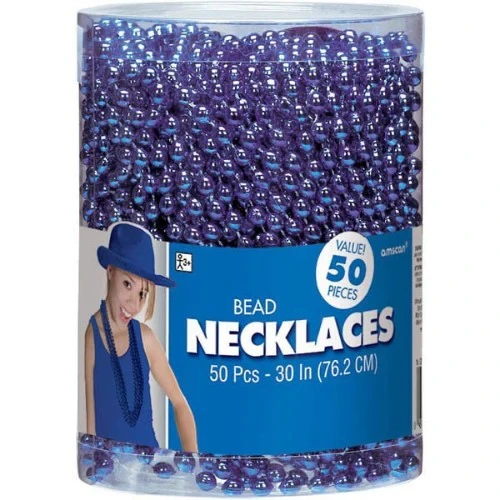 Blue Beaded Necklaces Value Pack