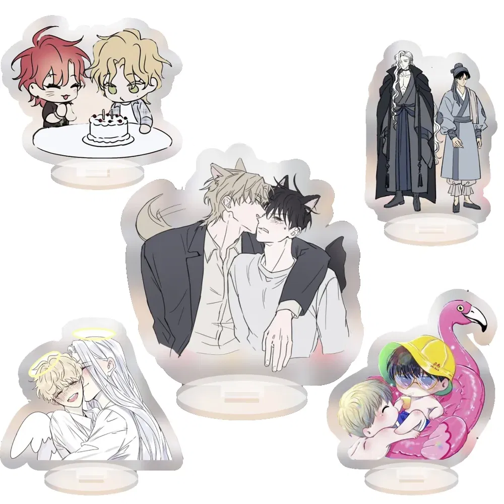 Color: Black, Size: 10 cm, Ships From: CHINA - Popular Anime The Infinity Cartoon Figure Acrylic Stand Model Cherry Blossom Hasegawa Langa Bag Pendant Skateboard Fans For Gift