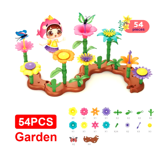54-224pcs Flower Garden Architecture