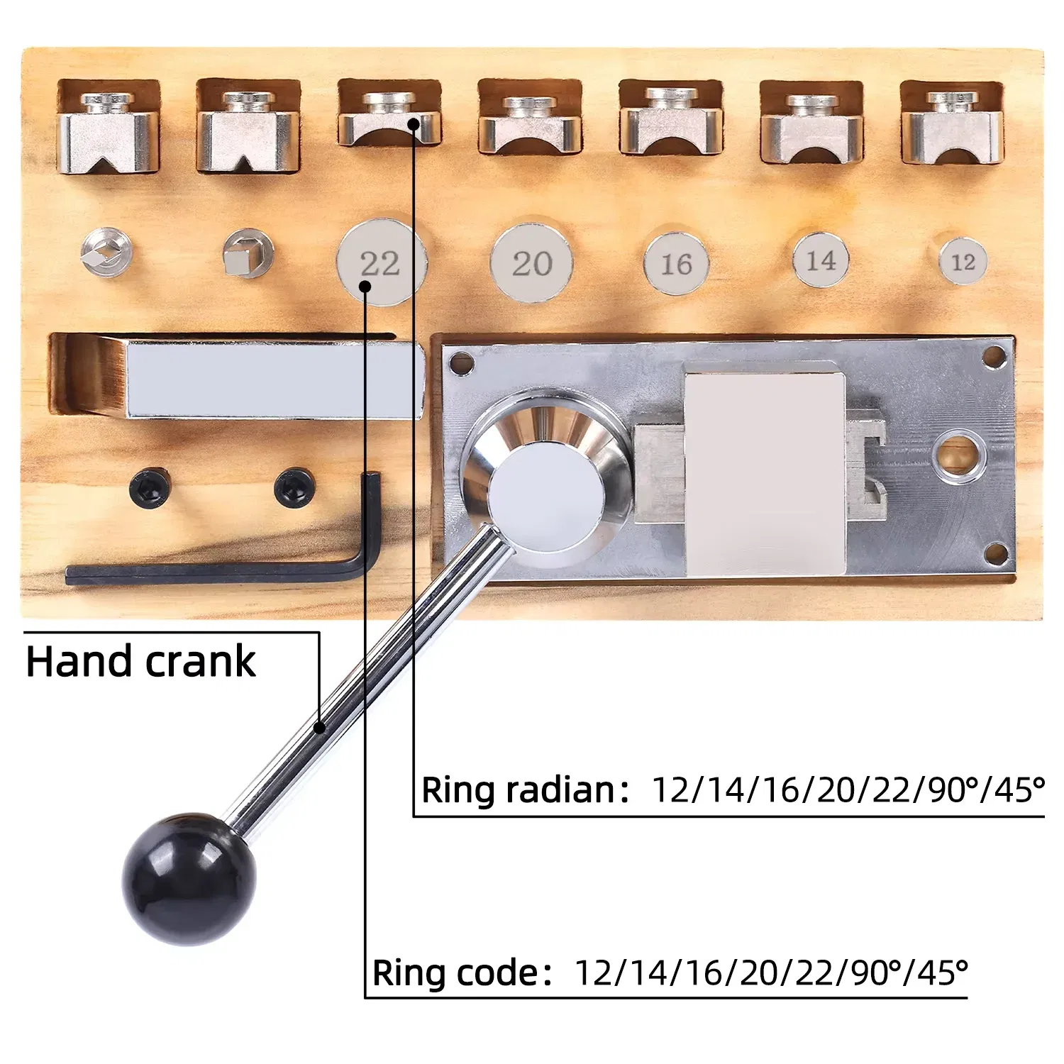 PHYHOO Ring Bending Machine for Earring Finger Gold Silver Copper Ring Forming Mini Rolling Mill Jewelry Repair Tool