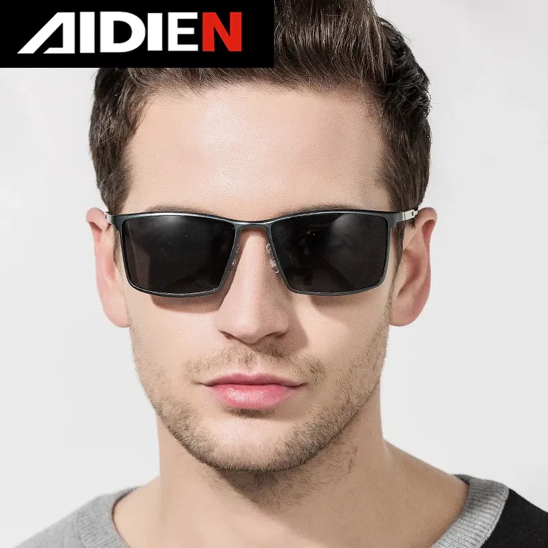 Lenses Color: Red, Frame Color: Black Green - Men's sunglasses myopia with diopter polarized prescription glasses UC400 retro anti-glare driving goggles square black shades