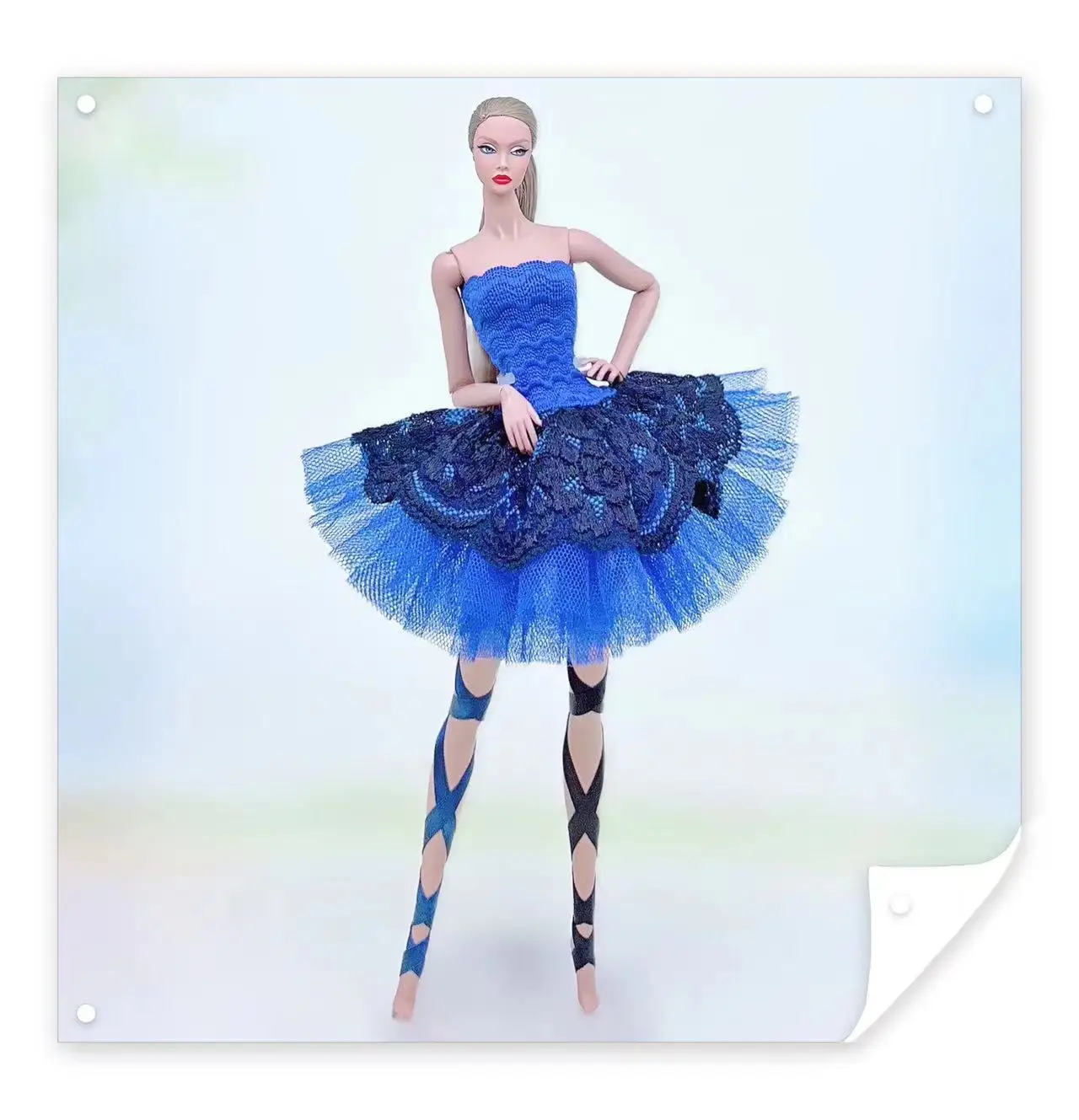 Color: plum - for clothes for barbie ballerina