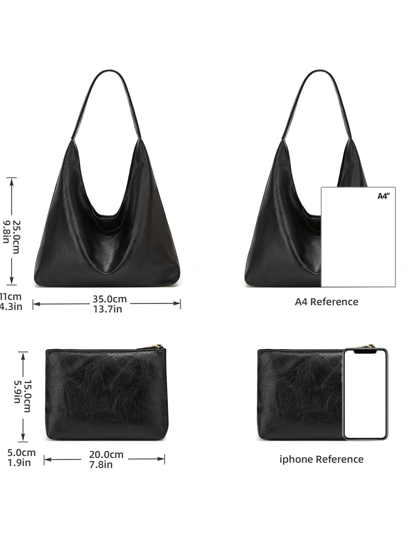 Color: Burgundy, Size: L - New Tote bag 100 hand bill of lading shoulder women's bag retro simple large bag Tote bag