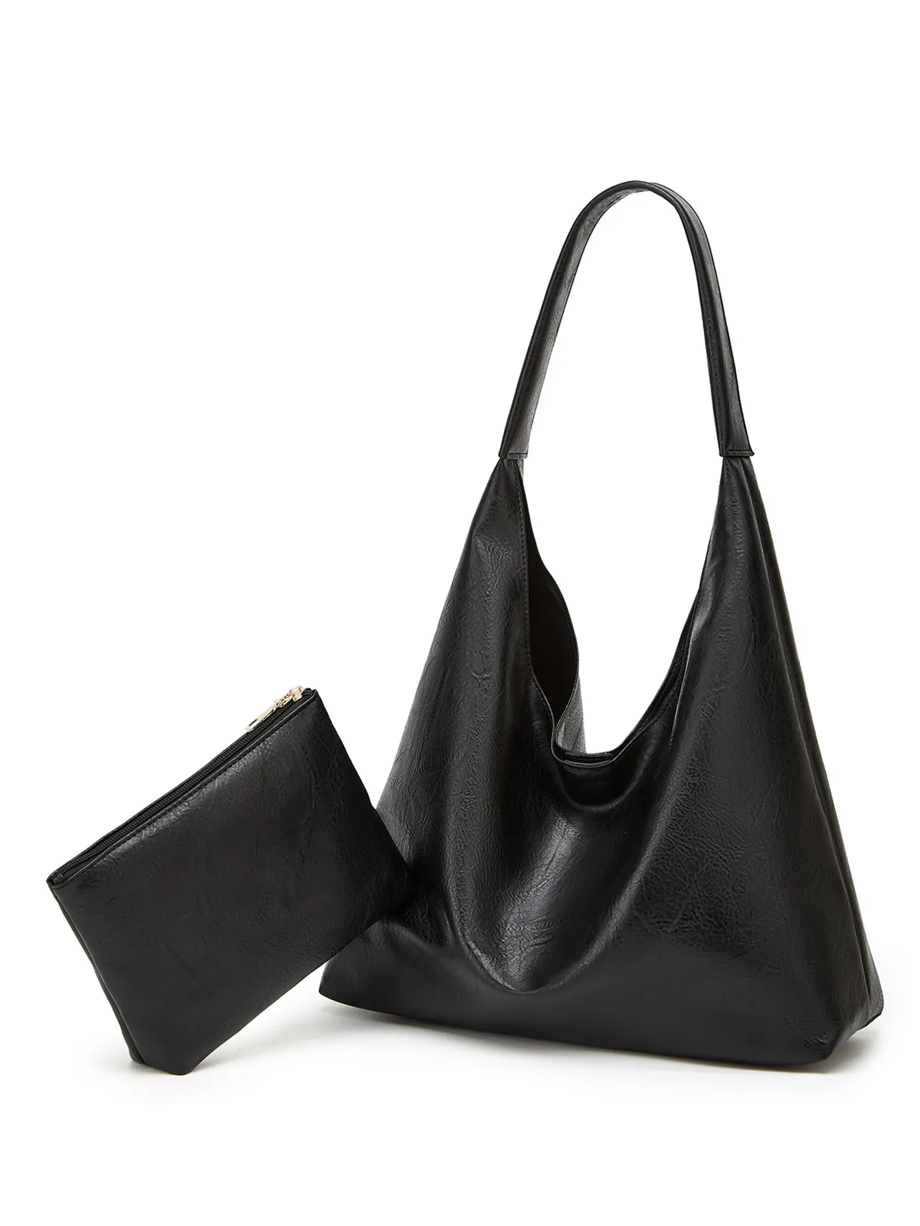 Color: Burgundy, Size: L - New Tote bag 100 hand bill of lading shoulder women's bag retro simple large bag Tote bag