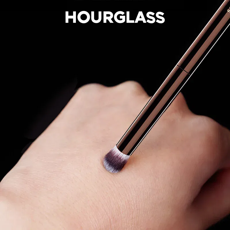 Handle Color: GRAY - Hourglass Makeup Brushes Powder Foundation Concealer Blusher Bronzer Eye Shadow Eyebrow Eyeliner Sculpting Brush