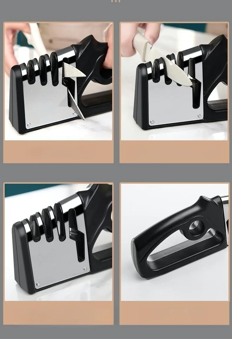 Four-in-one Kitchen Knife Sharpening Stick Fixed Angle Sharpener
