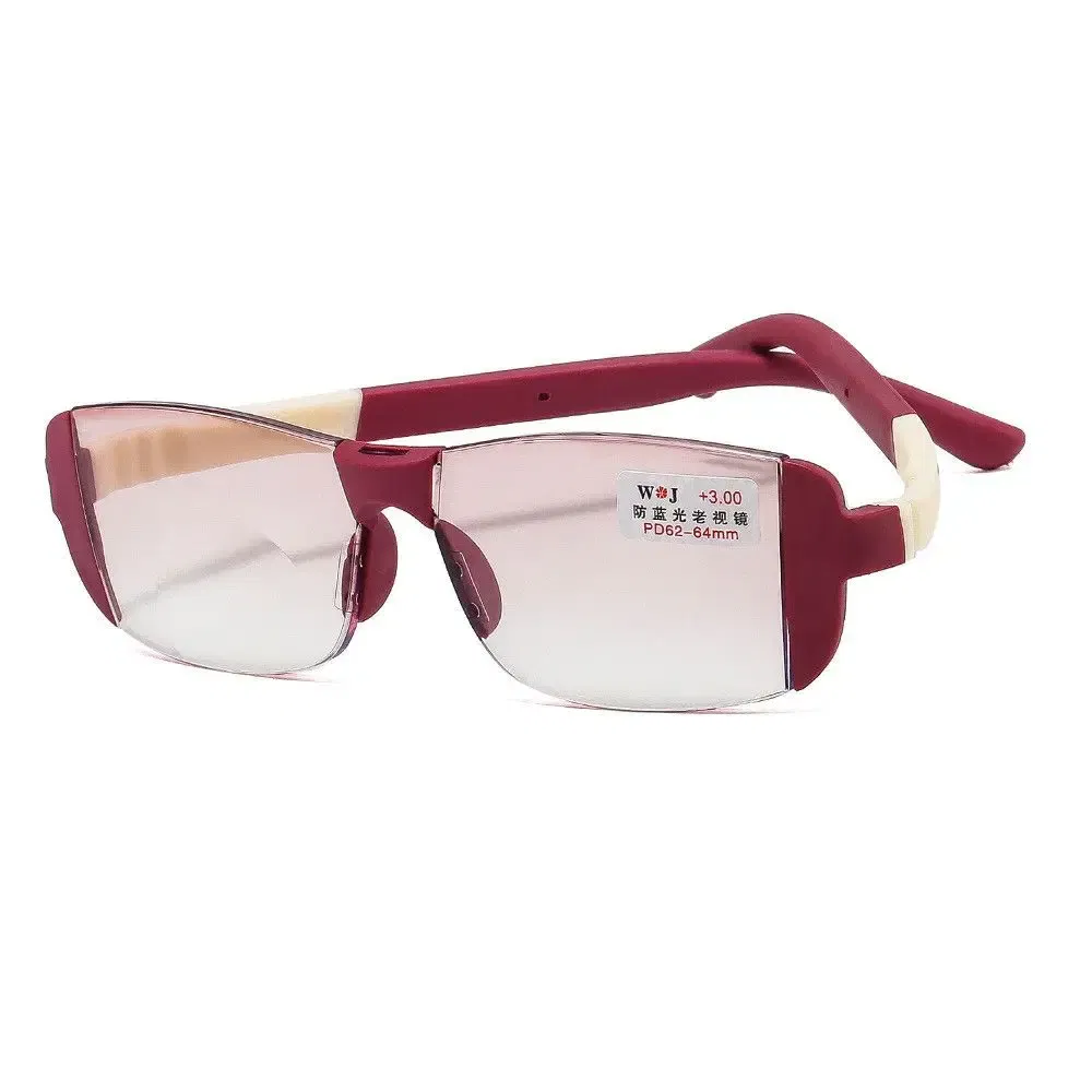 Frame Color: green, Eye Prescription: +250 - Fashion Anti-Blue Light Reading Glasses Urltra-Light Eye Protection Men Women Elegant Comfortable Eyeglasses Unisex Glasses