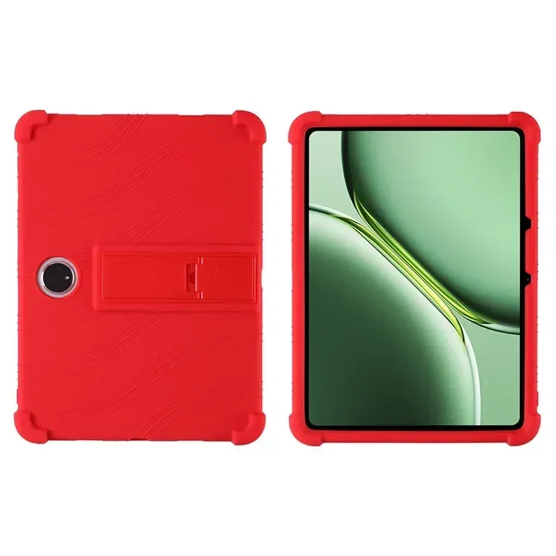 Color: Red, Size: eleven - Case for TCL Tab 11 Gen 2 Android 14 Tablet 11"  9465X Tablet PC Soft Silicone Shockproof Cover with Rear Kickstand