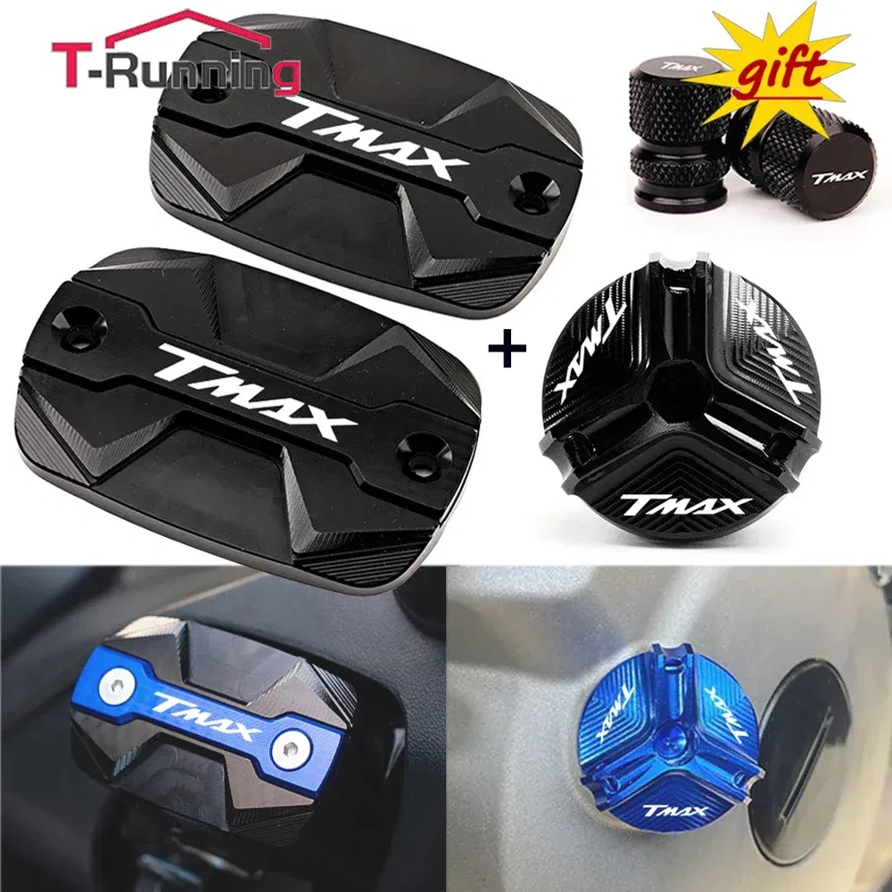 Color: Champagne - For YAMAHA TMAX 530 500 560 TMax530 SX DX TECH MAX Accessories Motorcycle Brake Oil Fluid Cap Master Cylinder Reservoir Cover