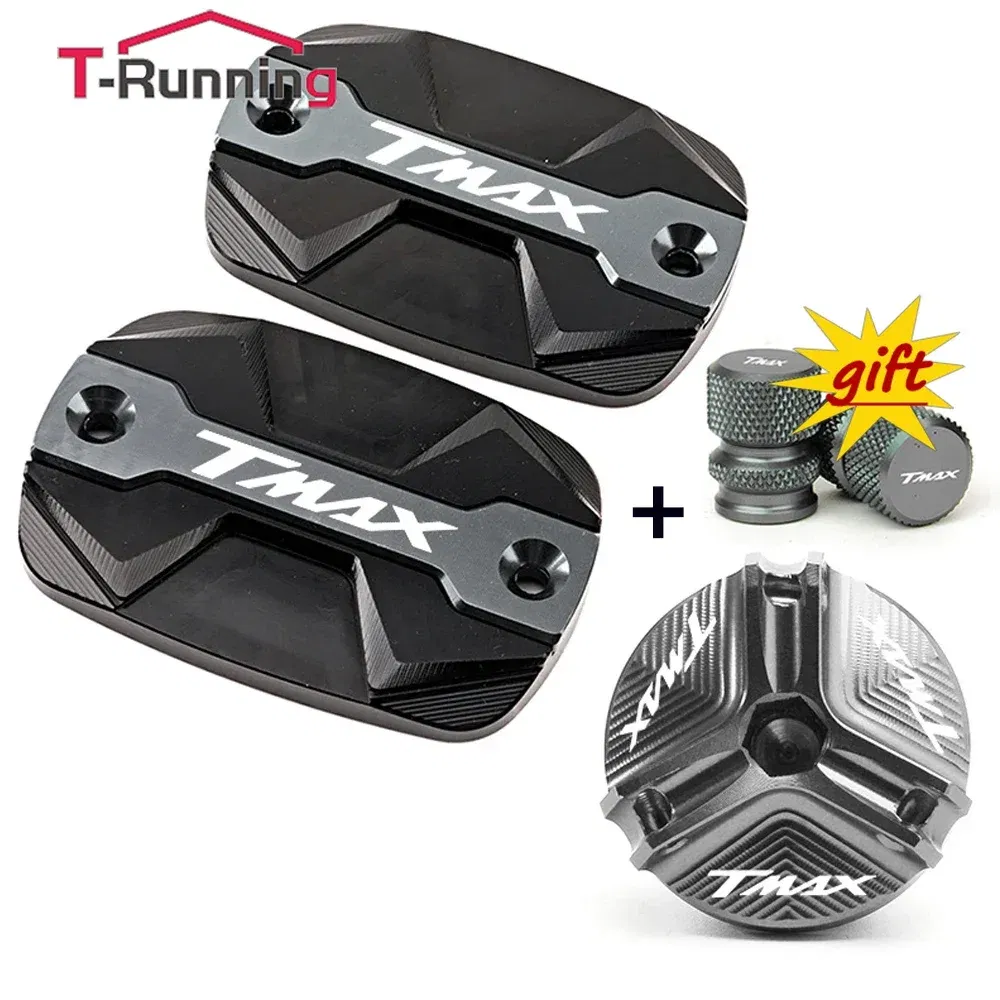 Color: Champagne - For YAMAHA TMAX 530 500 560 TMax530 SX DX TECH MAX Accessories Motorcycle Brake Oil Fluid Cap Master Cylinder Reservoir Cover