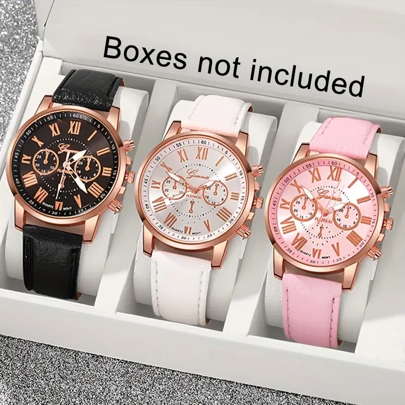Elegant Roman Quartz Womens - Watches Set