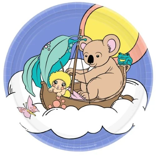 May Gibbs 23cm Round Paper Plates   - Pack of 8