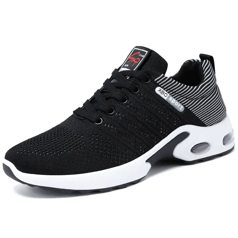 Color: GRAY, Shoe Size: 47 - sneakers Men 2025 new men's shoes lace-up running shoes Light casual sneakers