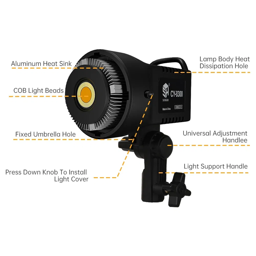Color: SKY BLUE, Ships From: CHINA - 100W Video Light Photography LED Daylight-Balanced Sun Lamp for Softbox Lighting Portrait Flash Studio Accessories Youtube Live