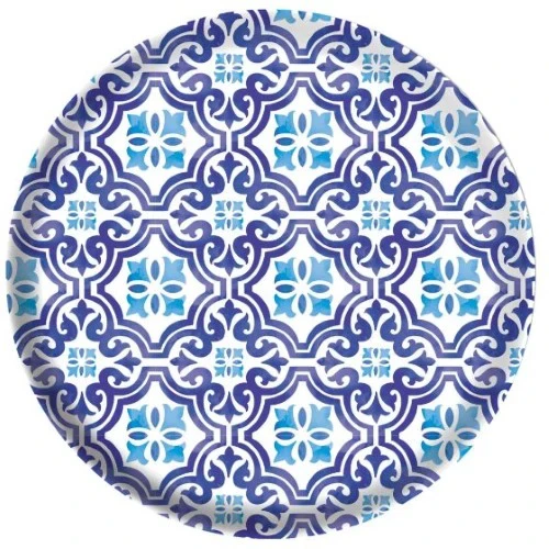 Mediterranean Melamine 17cm Plate - Pack of 4