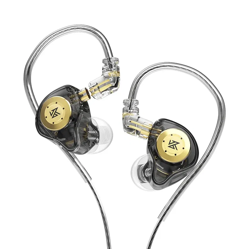 Color: PURPLE - KZ EDX PRO IEM Earphones Bass Sound Earbuds Dynamic Drive HiFi Headphones Sport Noise Cancelling Headset with Detachable Cable