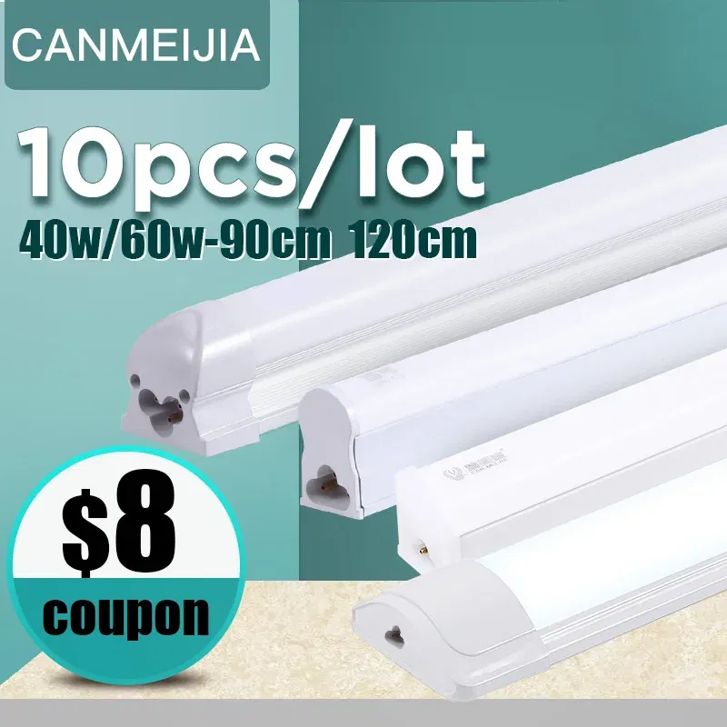 Emitting Color: Blue, Color: WHITE - 120cm T5 T8 Led Tube Light For Home 220V Led Lamp Tube Bar 40W 60W Cold White Warm Whtie 4ft Led Tube light 1200mm Tube lighting