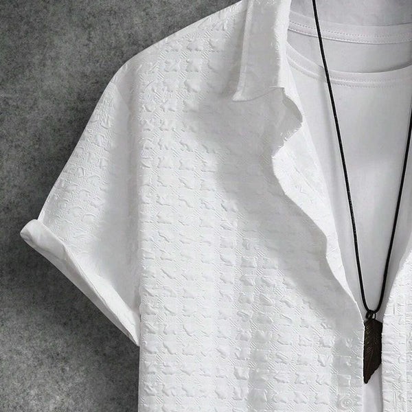 Color Checkered Short Sleeve Shirt