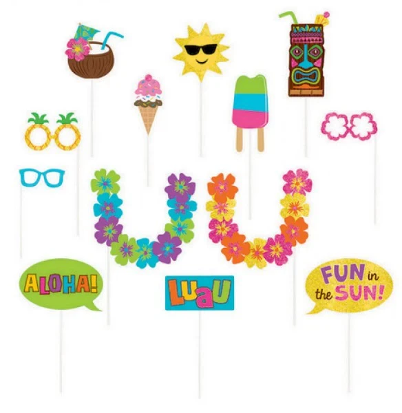 Photo Prop Kit - Summer Luau - Pack of 13