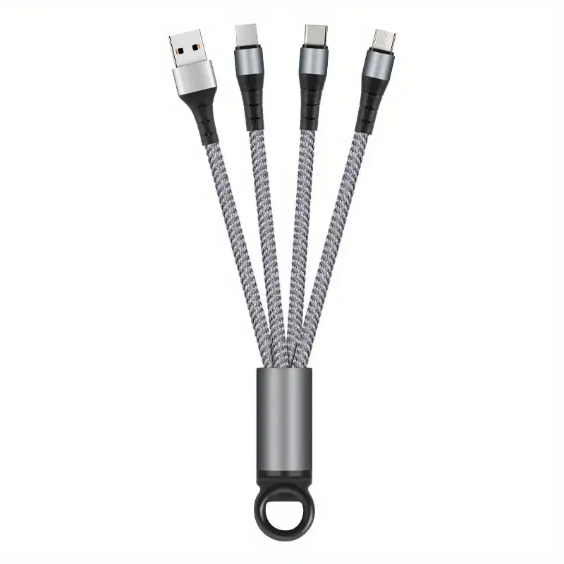 Universal Braided Three-in-One USB Charging Cable
