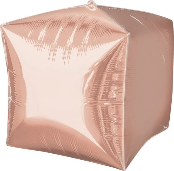 Foil Balloon - Self Sealing Ultrashaperashape Cubez (Rose Gold)
