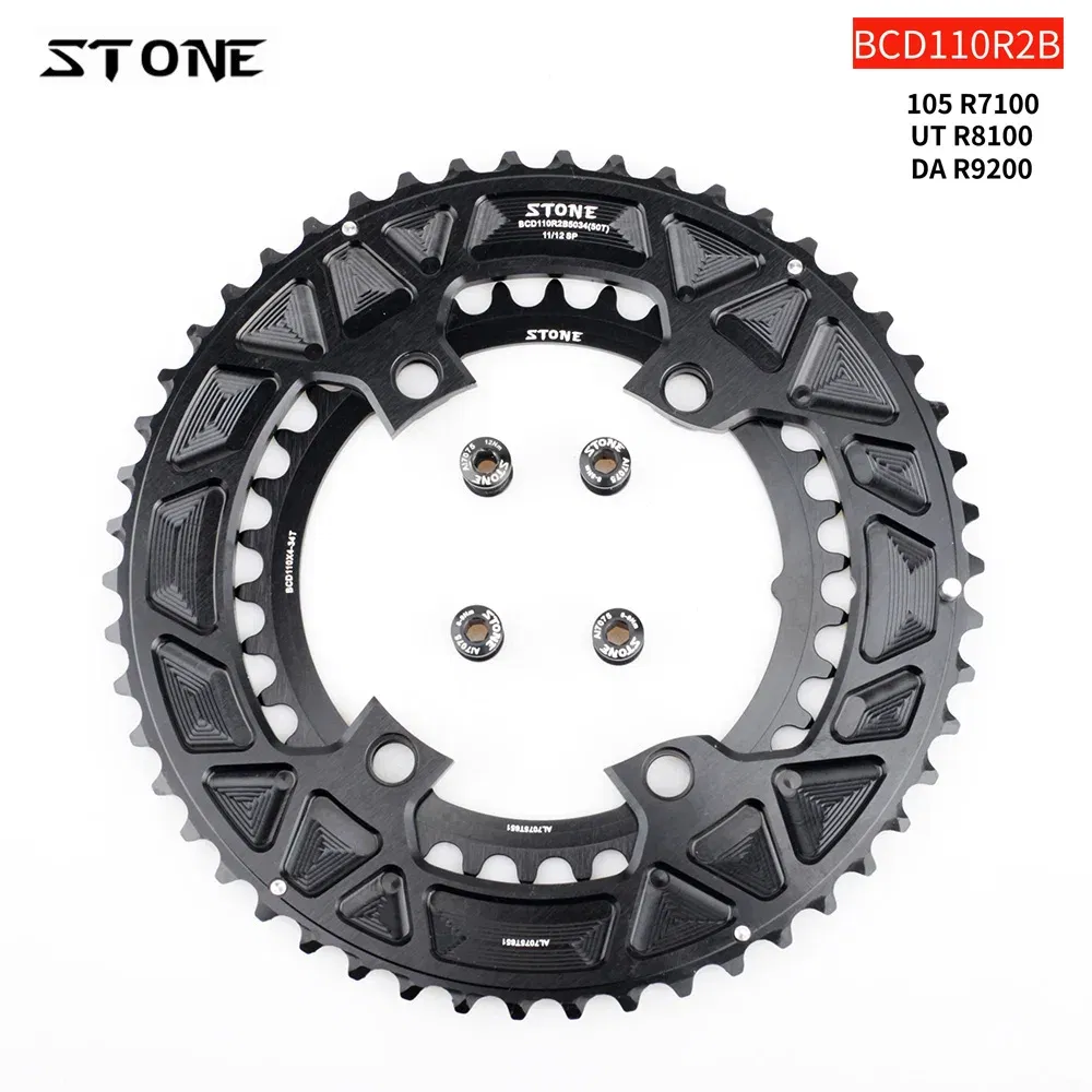 Color: Light Grey, Ships From: CHINA, Chainwheel Teeth: 30T - STONE Double Chainring BCD 110mm 4 Bolts for 105 R7100 Ultegra R8100 R9200 Dura Ace Road Bike Chainwheel Chain Ring
