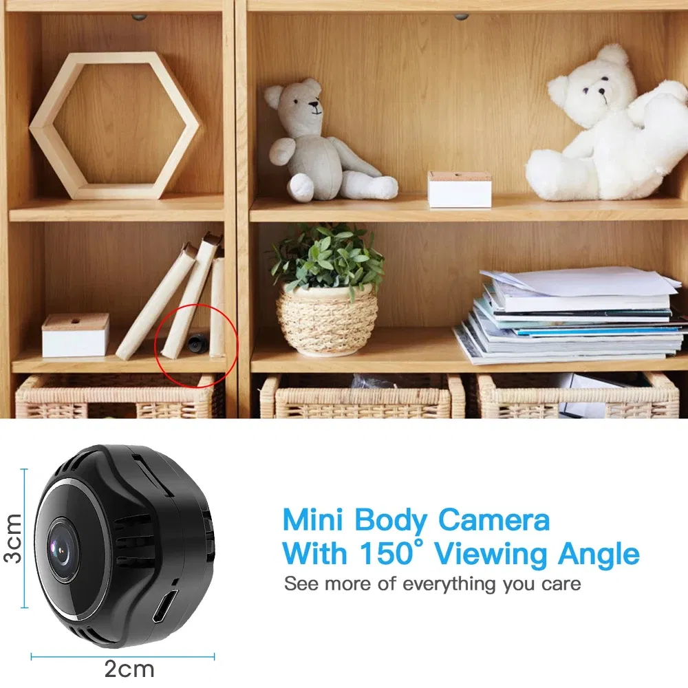 Sensor Size: 1/4" - X5S 1080P IP Camera Voice Recorder Remote Control Wireless Security Video Camcorders Night Vision Mini Security Wifi Camera