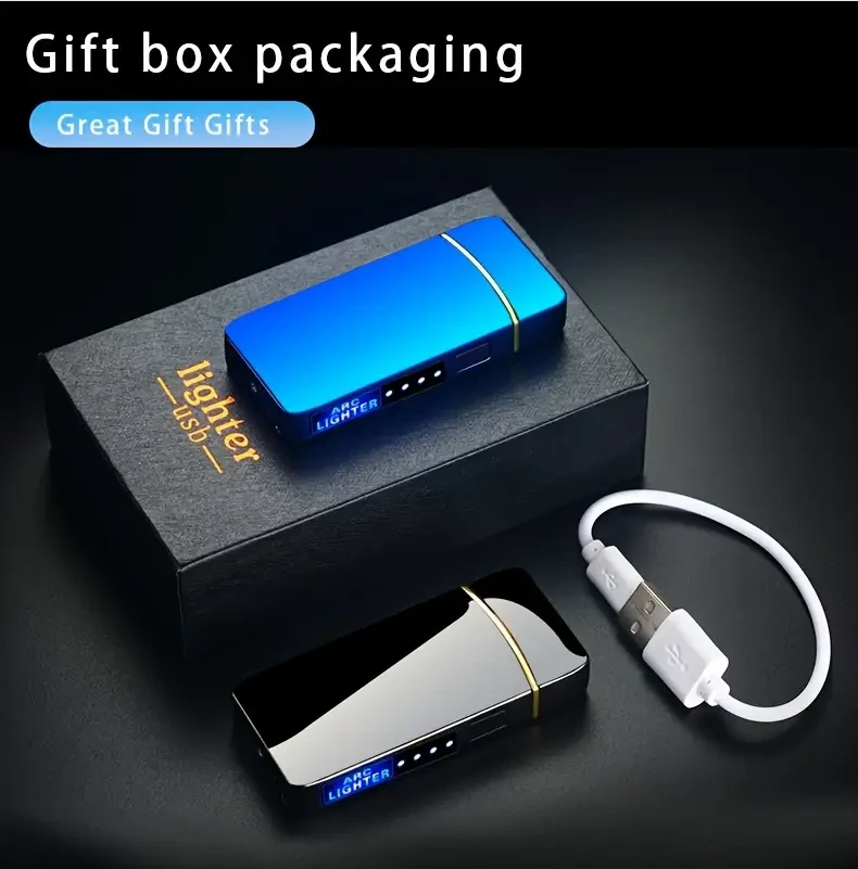 Outdoor Smart Arc Windproof USB Charging Lighter