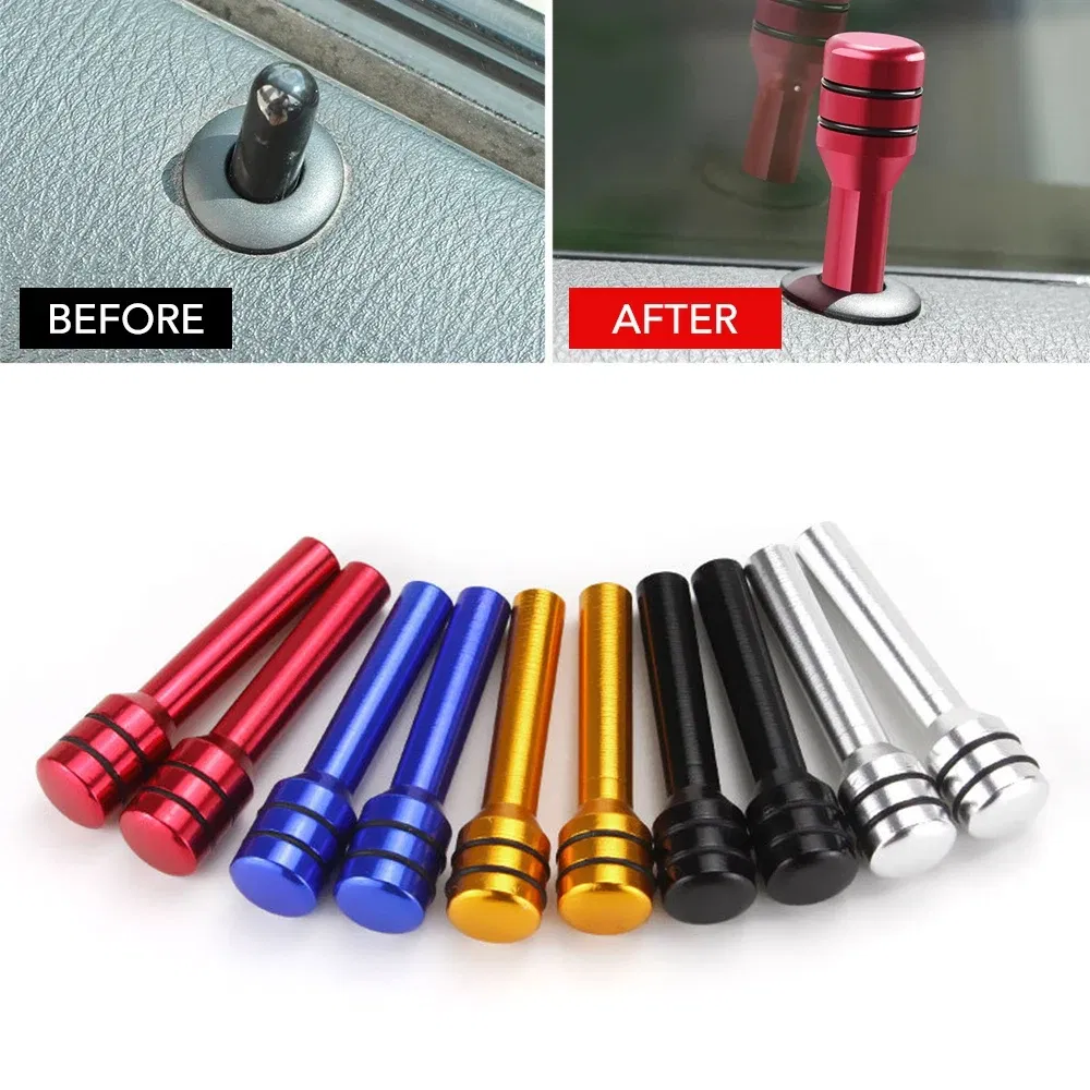 Color: army green - New Car Truck Interior Door Lock Knob Pull Pins for Chevrolet Cruze Aveo Captiva Trax Lova Malibu Renault CAPTUR Megane Koleos