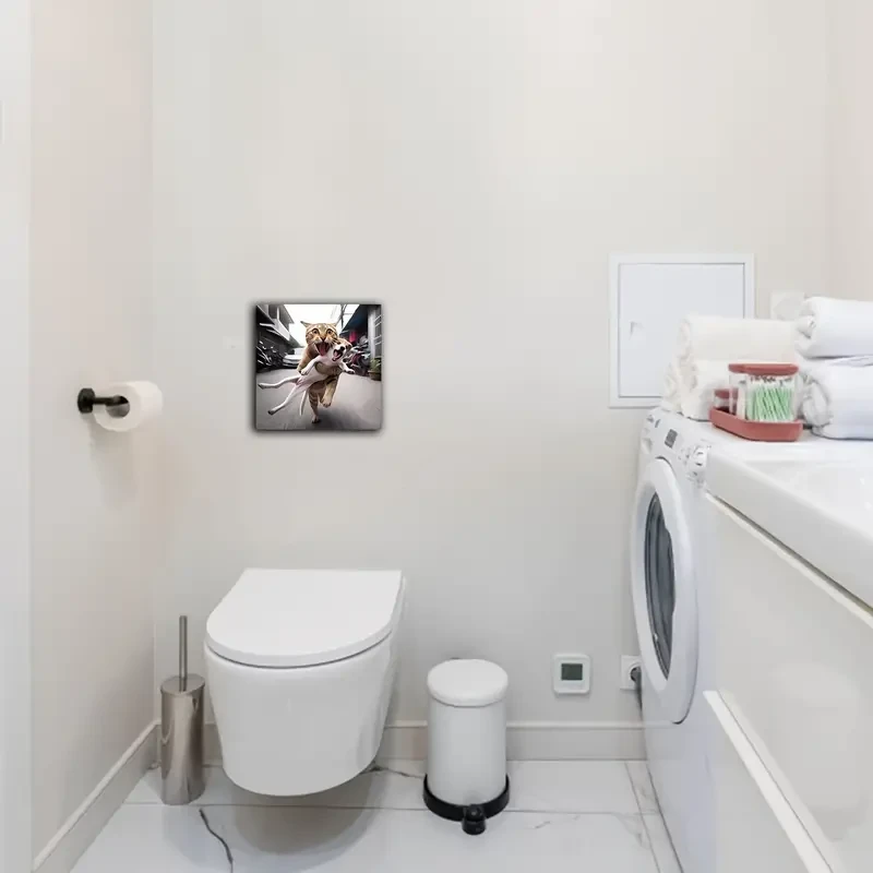 Funny Cat and Dog Art Poster