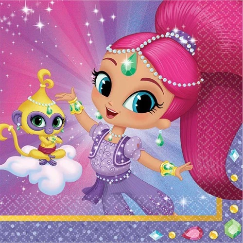 Beverage Napkins - Shimmer And Shine (Pack of 16)