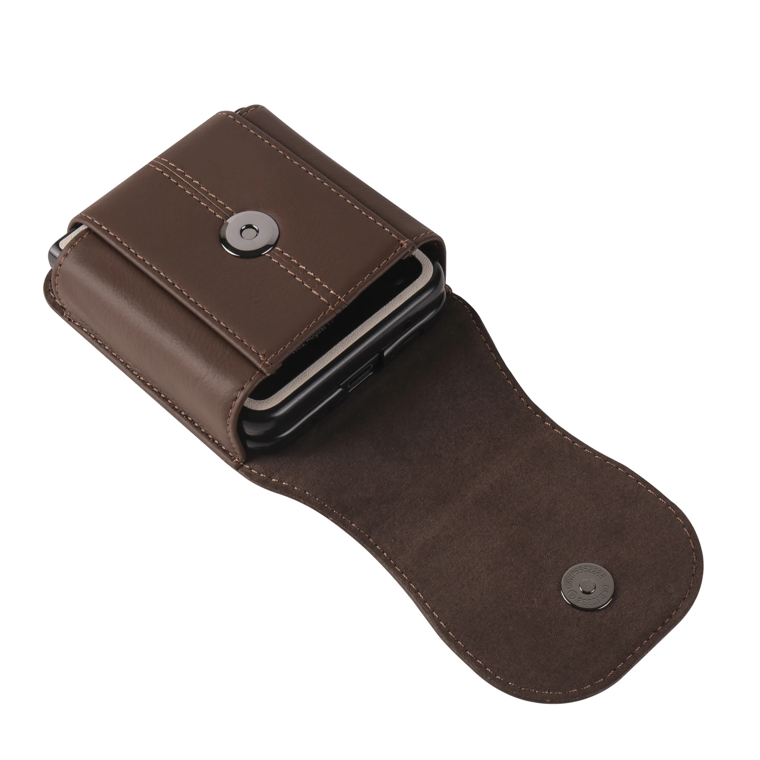 Color: Beige, Ships From: CHINA, Material: Neoprene - Cow Genuine Leather Belt Clip Case For Samsung Galaxy Z Flip6 Flip5 Flip4 6 5 4 3,Oppo Find N3 Flip Men Waist Bag Holster Pouch