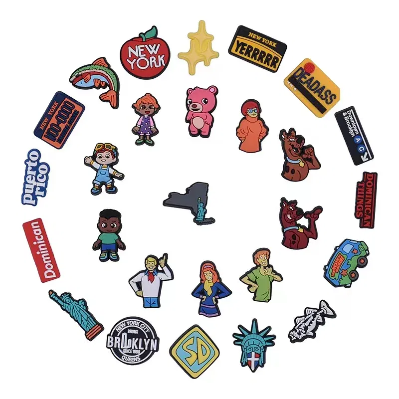 Color: Blue, Ships From: CHINA - Cute Word Shoe Charms Anti Club Rockin Croccin Heart Hella Hyphy Golden State Peace Sad Black Buckle Accessories
