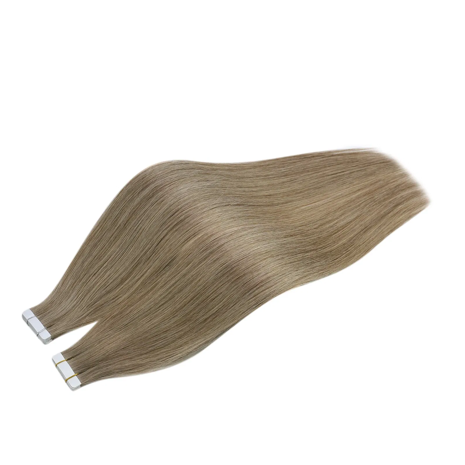 Color: M4/27, Items per Package: 10 pcs, Length: 14 inches, Life Span: 12 months - [Last 12 Months] Ugeat Tape in Hair Extensions Virgin Human Hair 10A Grade Tape in Extensions  Human Hair