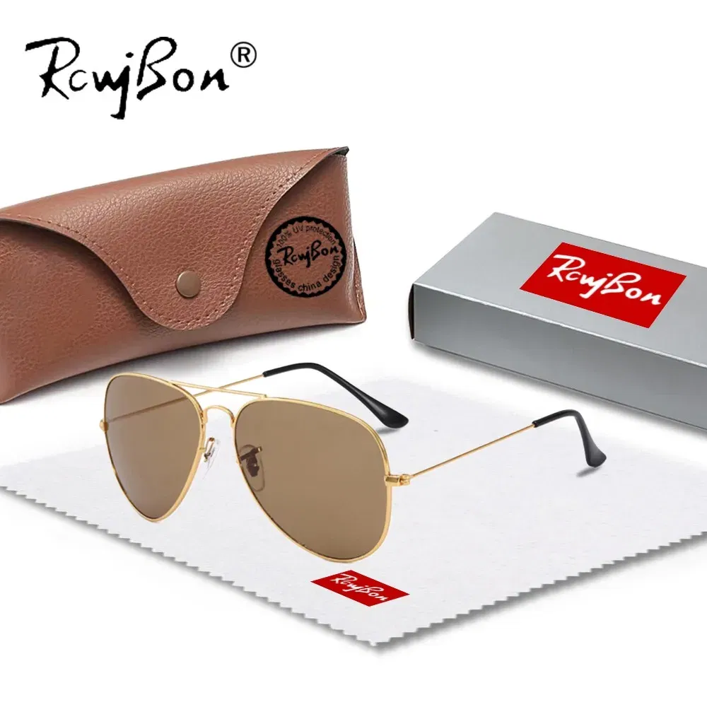 Lenses Color: Blue, Frame Color: Red - Classic Retro Pilot Polarized Sunglasses Men Luxury Metal Black Aviation Sun Glasses Male Fashion Driving Vacation Shades UV400