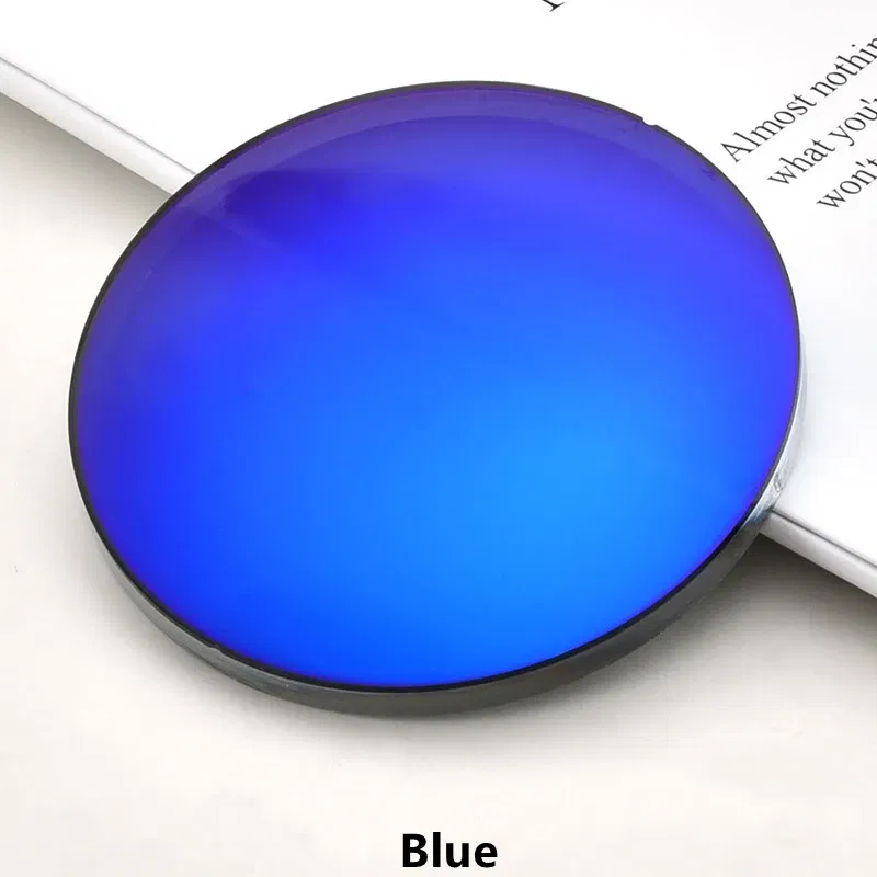Lenses Color: GRAY, Lens Index: 1.56 - YIMARUILI 1.49 1.56 1.61 1.67 Polarized Lens Sunglasses Lens UV400 Optical Prescription CR-39 Resin Colorful Mirror Lens 1 Pair