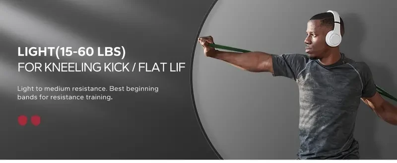 HAPBEAR Pull Up Assistance Bands - Resistance Band Set of 5