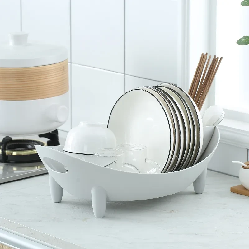 Household Kitchen Drain Bowl Rack Tableware Storage Box