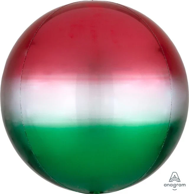 Balloon - Orbz XL Ombre Red & Green