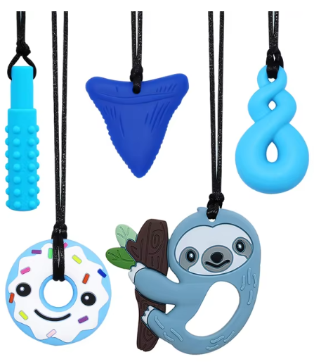 5pcs/set Sensory Chew Necklace for Kids