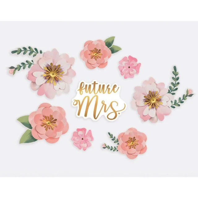 Floral Backdrop Wall Decorating Kit - Mint to Be