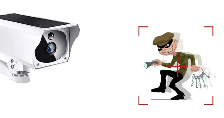 Solar surveillance camera low power camera