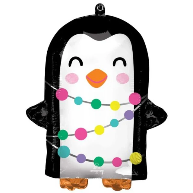 Standard Shape XL Bright Holiday Penguin