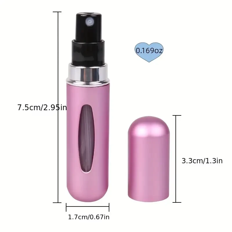 Compact Refillable Perfume Spray Bottle for Travel