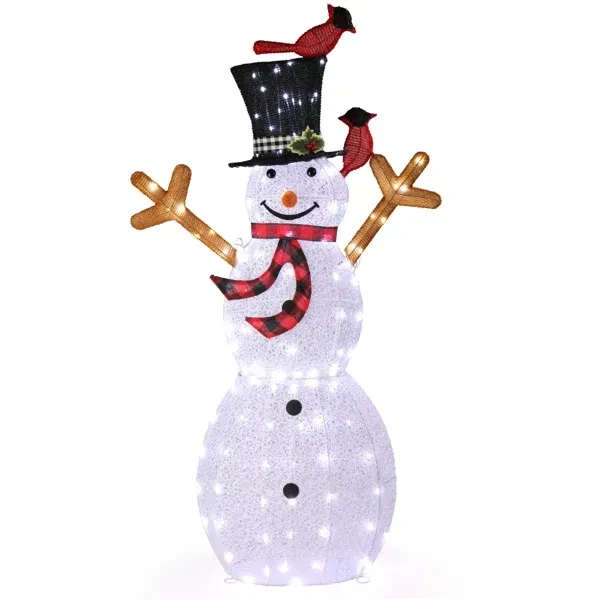 Lighted Snowman Christmas Yard Decoration