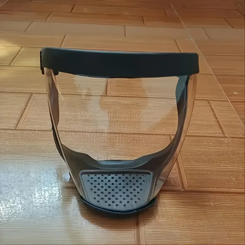Full-Face Transparent Mask with Adjustable Buckle - Reusable and Heat-Resistant Facial Shield
